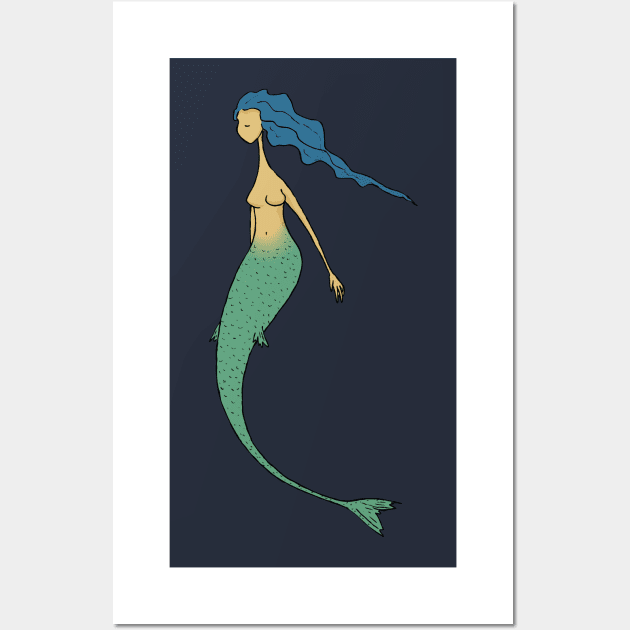 Mermaid Wall Art by calavara